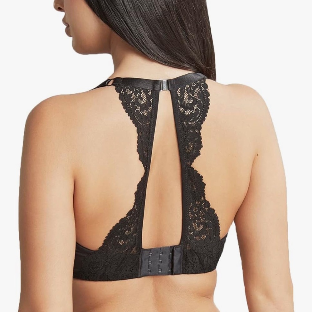 Cleo Black Lace Racerback Bra